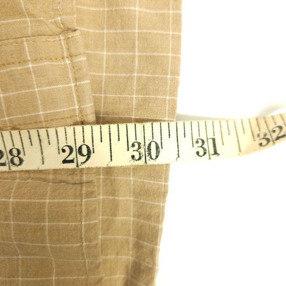 VTG Chaps Ralph Lauren Mens Large Brown Plaid Long Sleeve Button Down Up Shirt - Picture 6 of 6